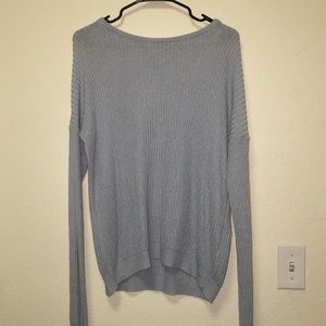 soft blue sweater!